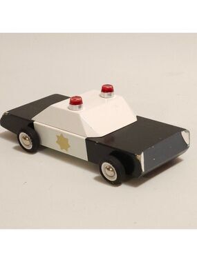 Candylab Kids' Favorite Wooden Play Vehicles Police Car